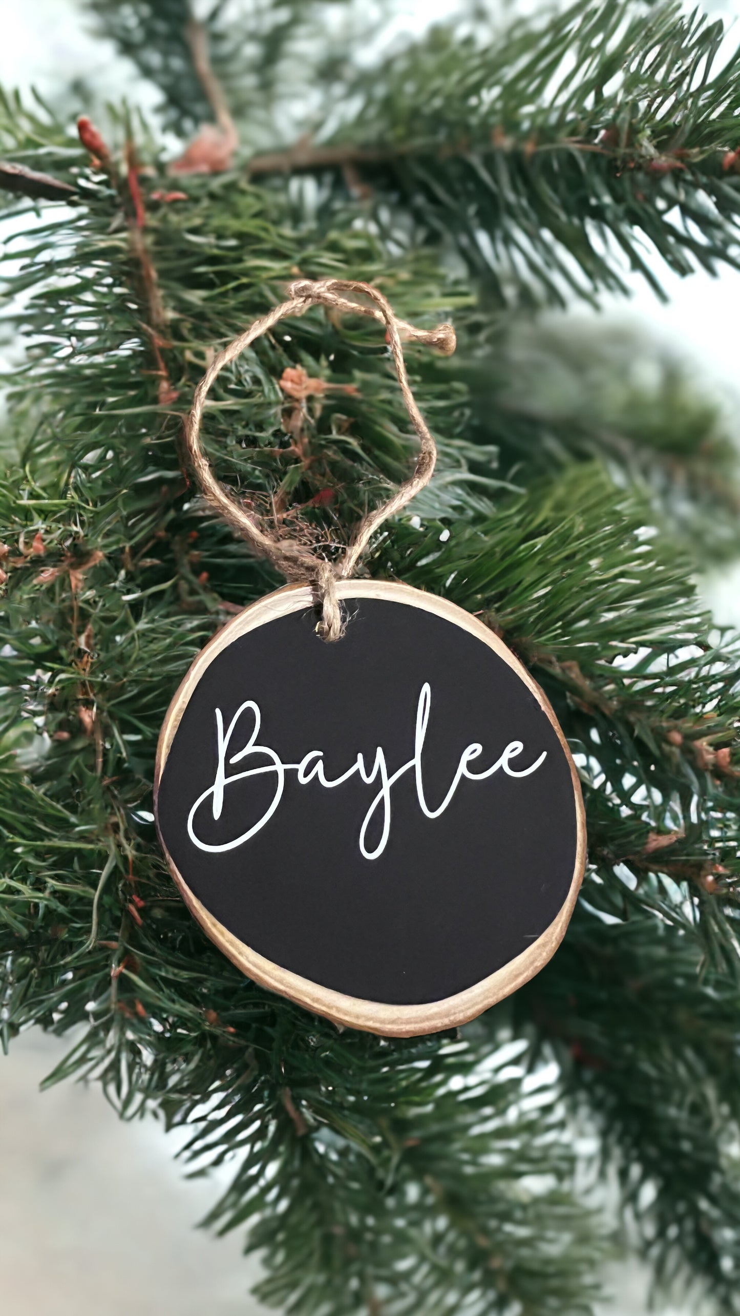 Personalized Wooden Ornament