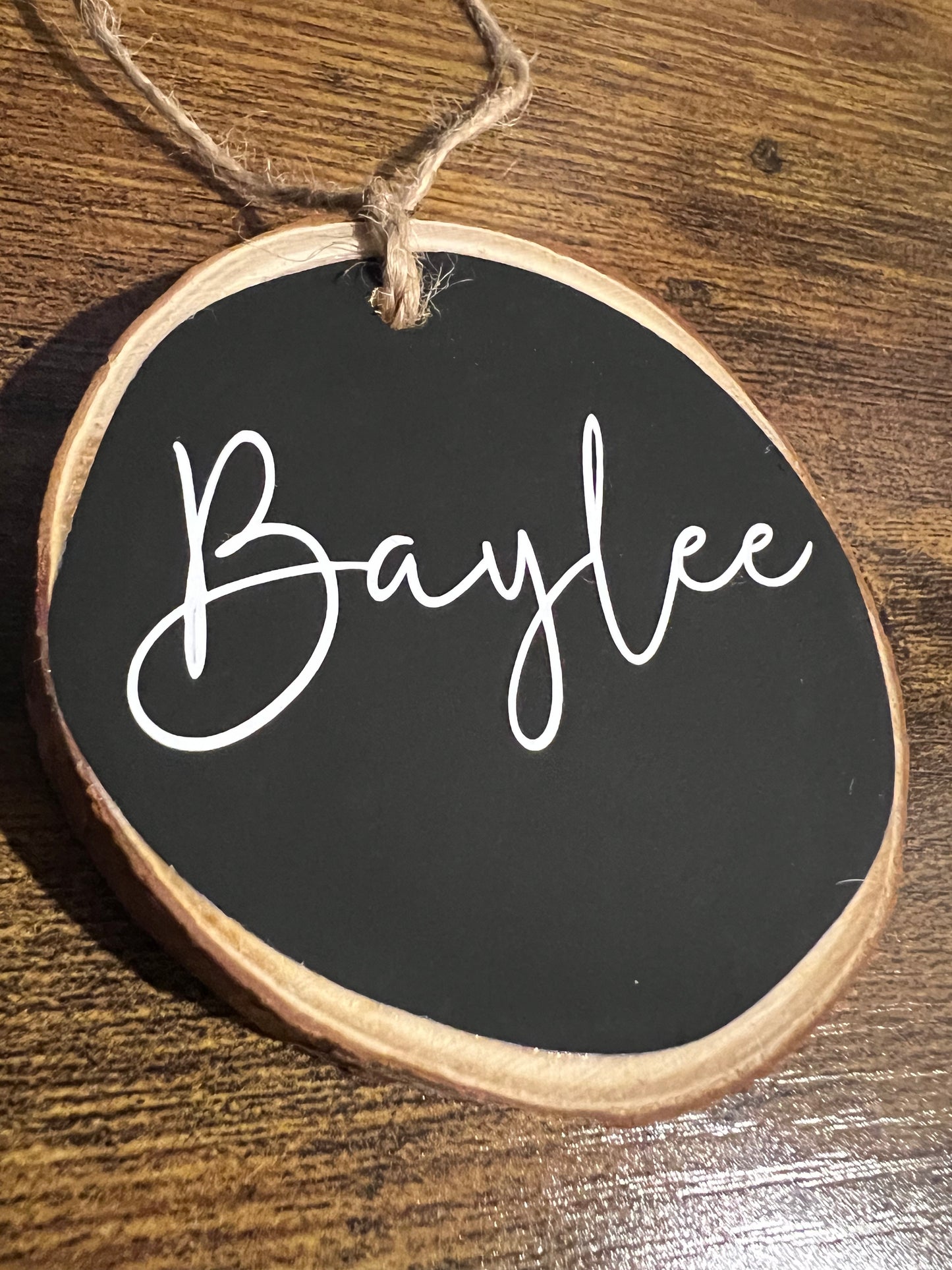 Personalized Wooden Ornament