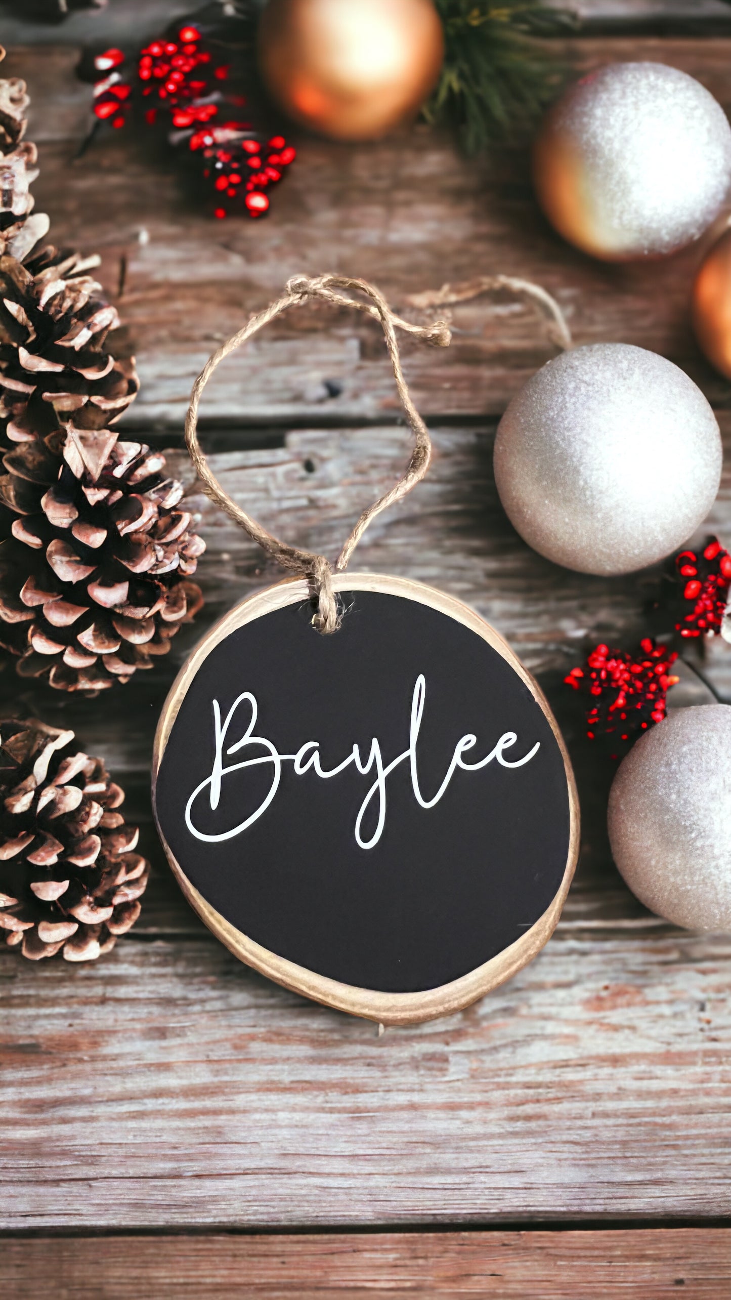 Personalized Wooden Ornament