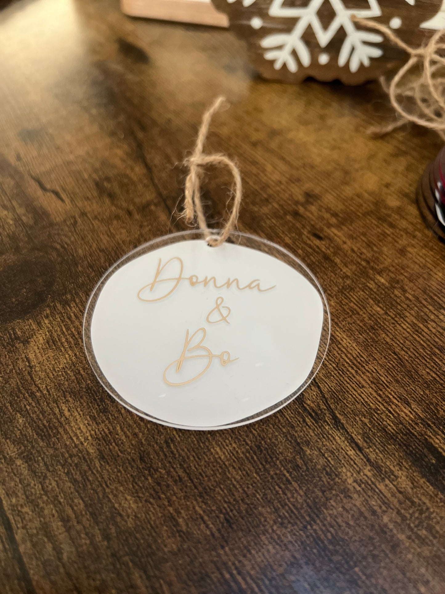 Personalized Couples Ornament