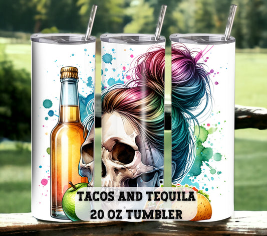 Tacos and Tequila 20 oz Tumbler