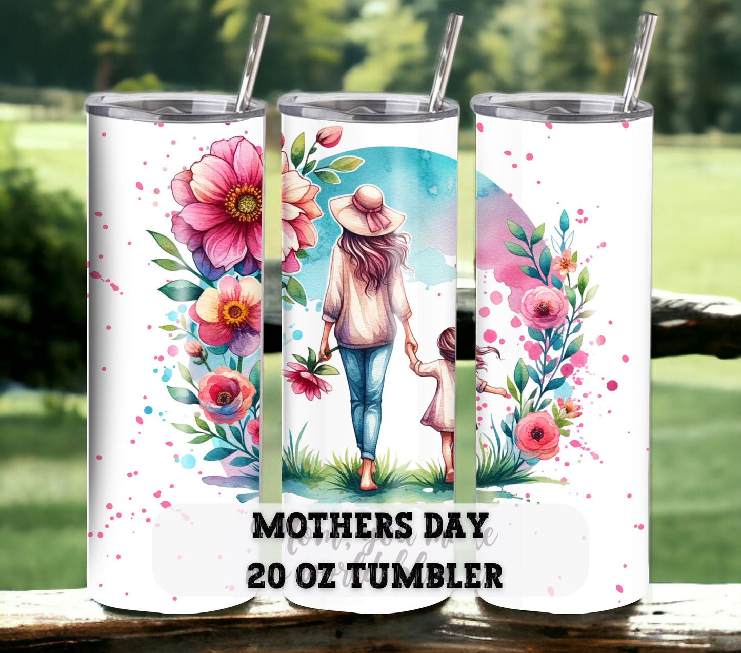 Mothers Day Flower 20 oz Tumbler - Physical Item