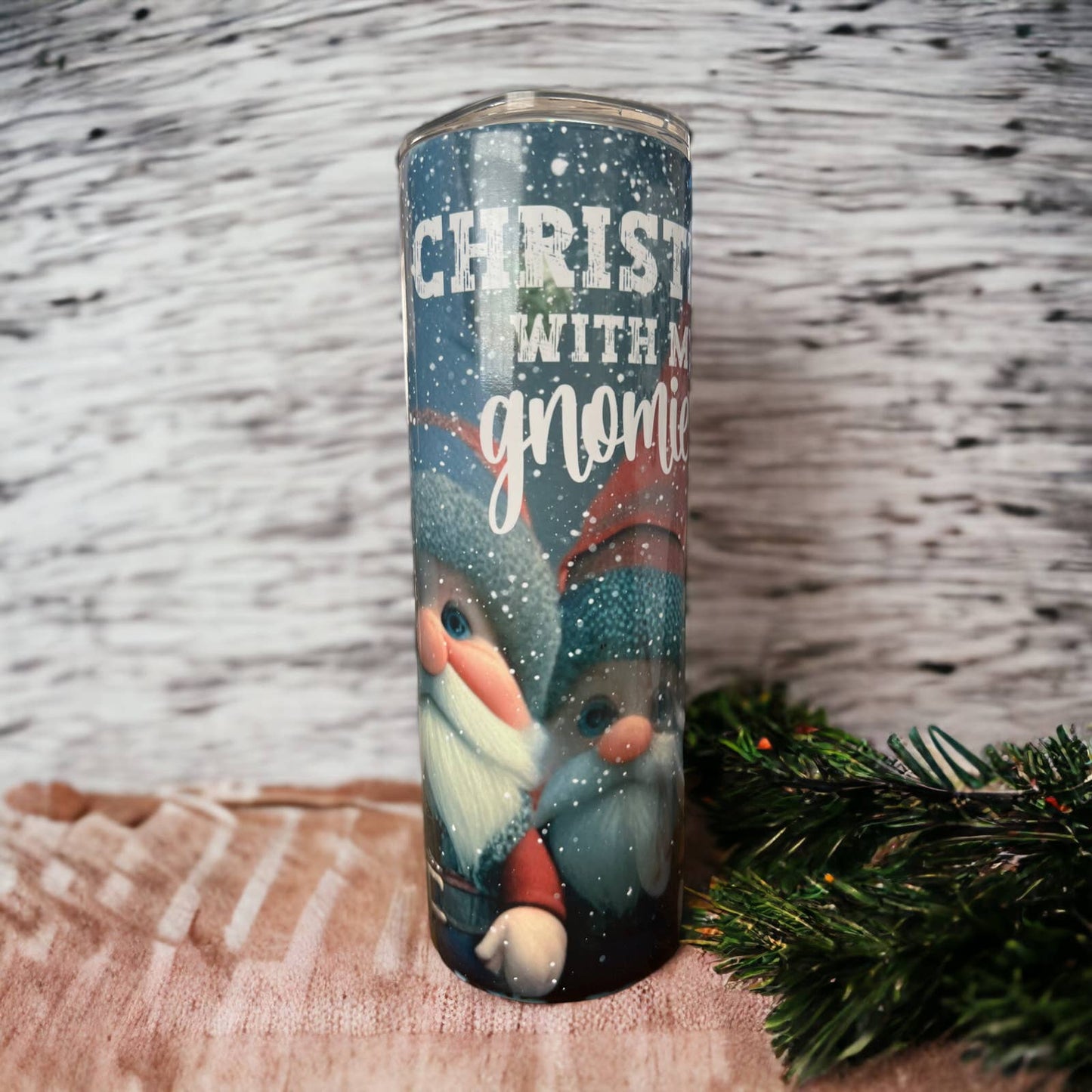 Christmas with my Gnomies - 20oz Tumbler